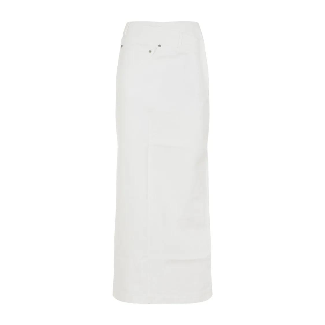 Loewe - White Cotton Deconstructured Skirt - Größe 34 - weiß