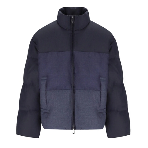 Emporio Armani Vestes en duvet EMPORIO ARMANI DEGRADÉ BLAUE WATTIERTE JACKE blau