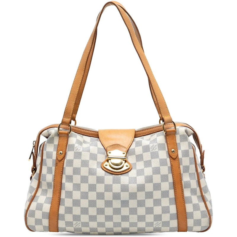 Louis Vuitton Schultertasche Damier Azur Stresa PM weiß