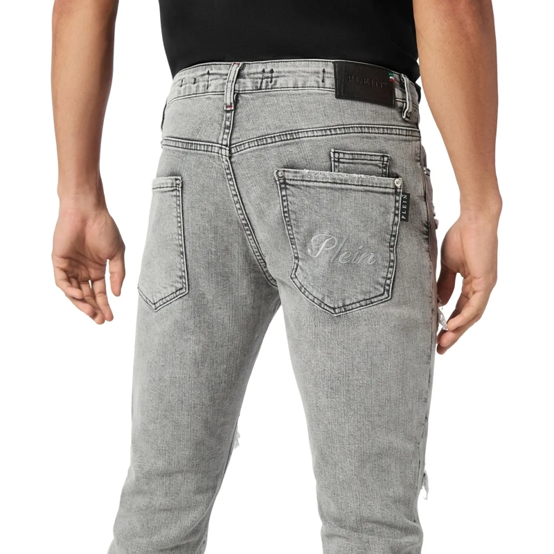 Philipp Plein Jeans mit geradem Bein Jeans Regular Fit grau(Image 2)