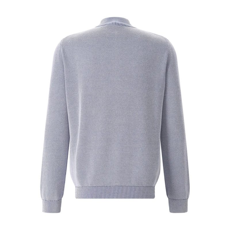 Moorer Overgangsjas Strickjacke Urbino blau(Image 3)