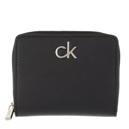 Calvin Klein Re-Lock Z/A Wallet With Flap Medium CK Black Tvåveckad plånbok