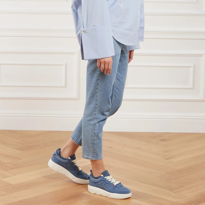 Love Moschino Lage-top sneaker Heart Love Sneakers Donna Azzurro(Image 3)