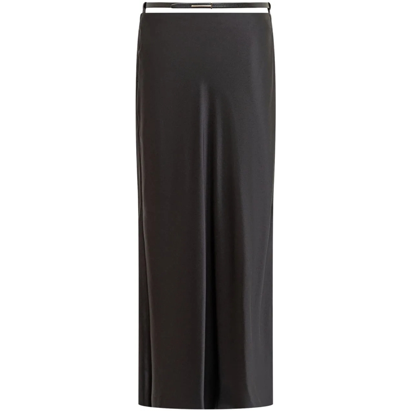 Tom Ford Maxirock Gonna Lunga Nera Tom Ford in Raso schwarz