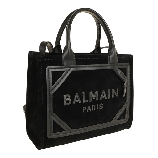 Balmain Tote Black Suede B-Army Shopper Black (Image 2)