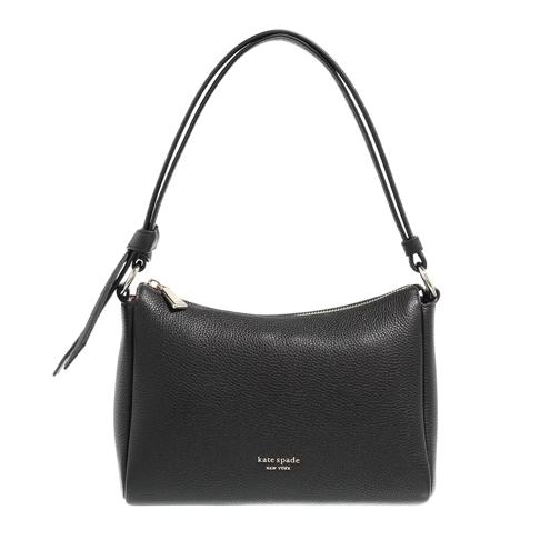 Kate Spade New York Knott Pebbled Leather Medium Shoulder Bag Black Hobo Bag