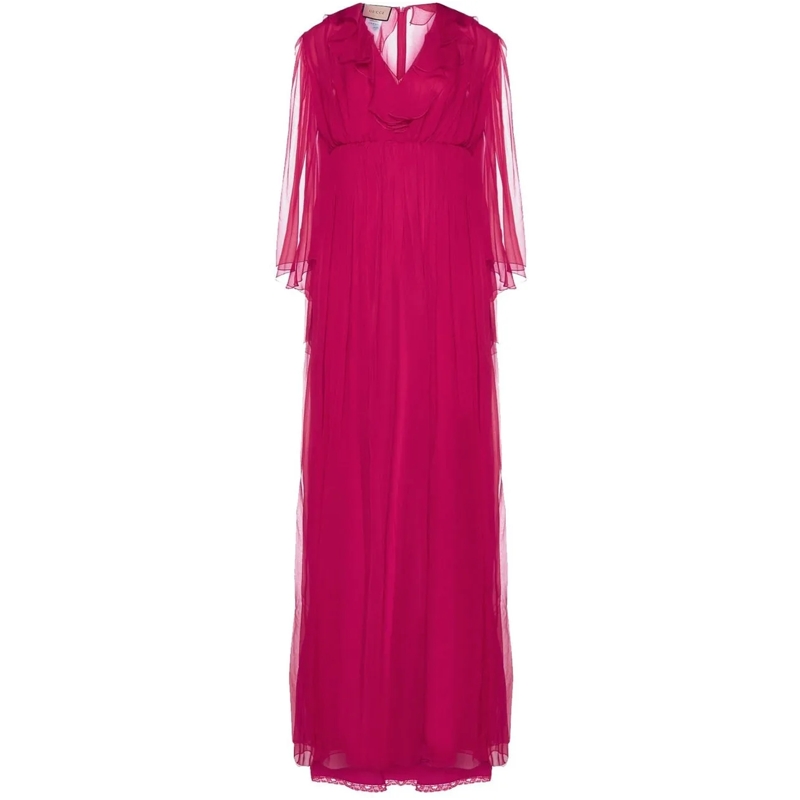 Gucci T-Shirt Gucci Silk Midi Dress rose