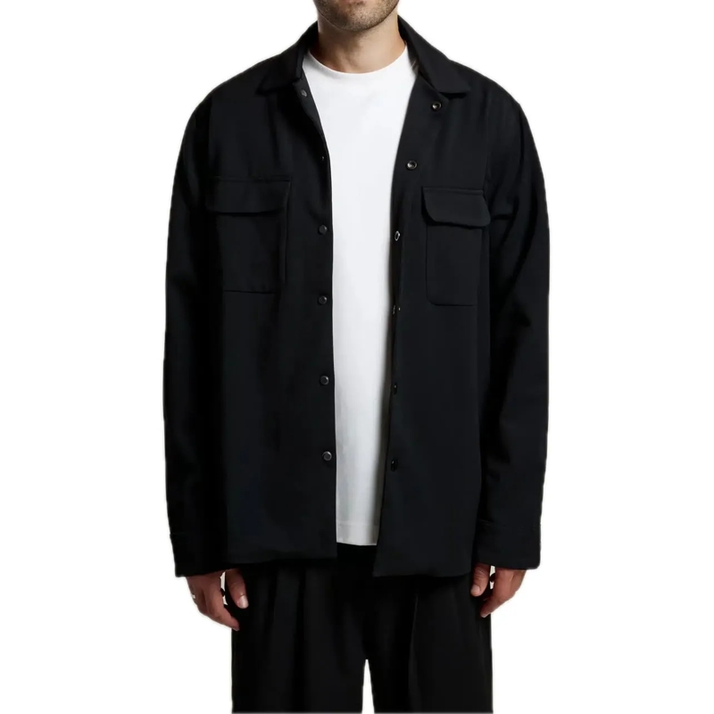 AEDEN Legeres Oberteil Albano Shirt Black schwarz