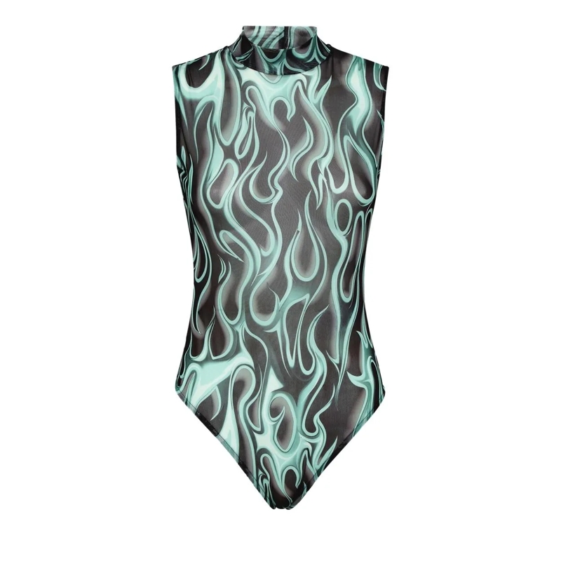 Philipp Plein Body Bodysuit Flame schwarz(Image 2)