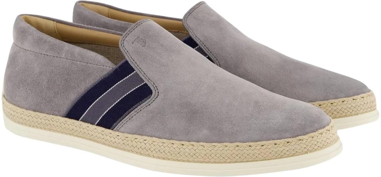 Thumbnail - Tod's Loafer - Heren Rafia Loafer Suede Grijs - Gr. UK_10 - in Grau - für Damen