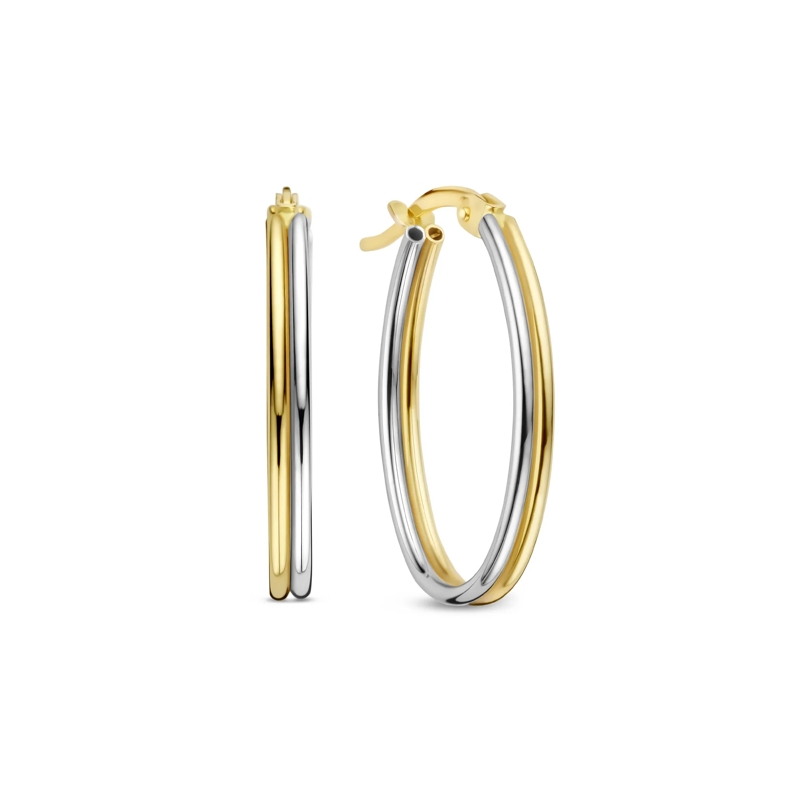 Isabel Bernard Créoles Rivoli Flori 585 Gold Ohrringe Gold