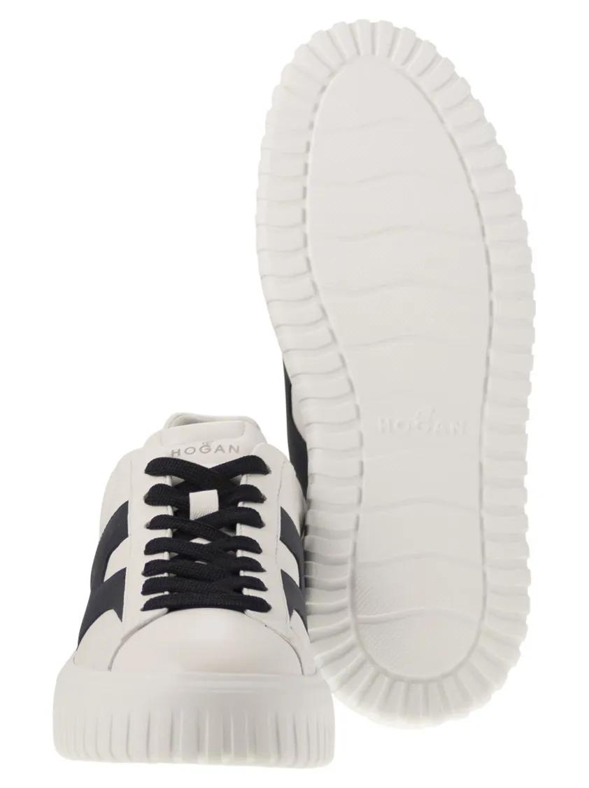 Thumbnail - Hogan Low-Top Sneaker - H-Stripes - Leather Trainers With Side H - Gr. 6_5 - in Weiß - für Damen