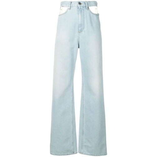 Maison Margiela Jeans High-Waisted Light Wash Décortiqué Jeans Blue