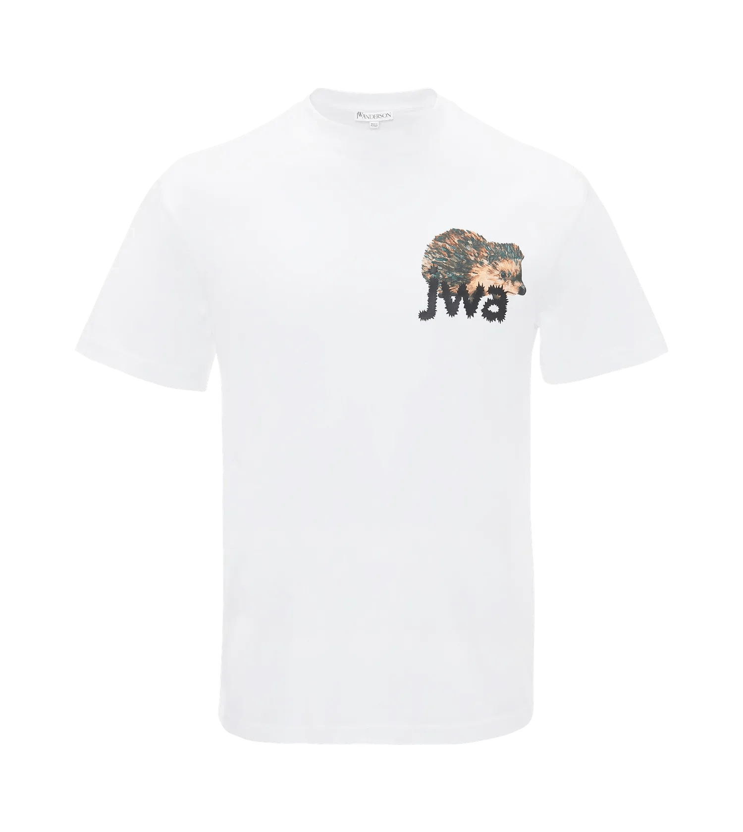 J.W.Anderson - T-Shirt mit Igel-Logo - Größe M - weiß