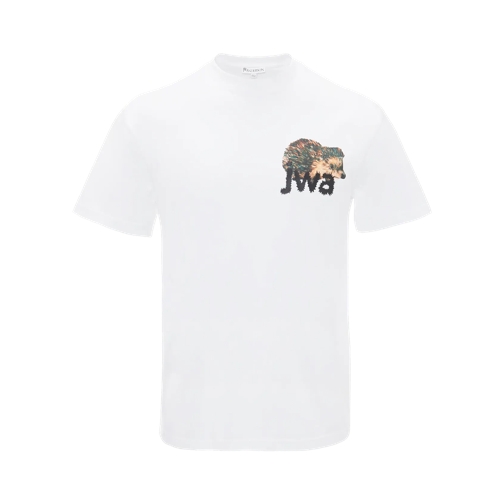 J.W.Anderson Hemden T-Shirt mit Igel-Logo white white