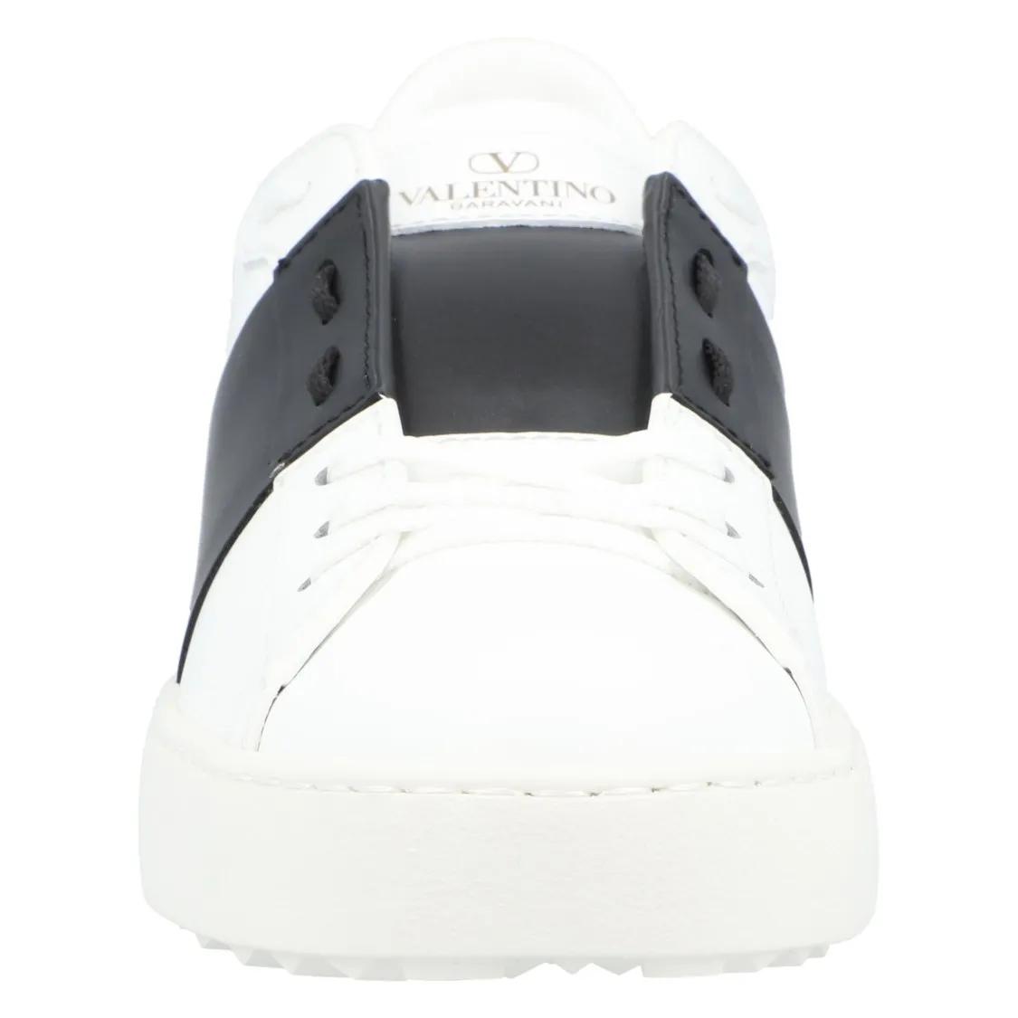 Thumbnail - Valentino Garavani Low-Top Sneaker - Calfskin Sneakers With Contrasting Bands And Rubbe - Gr. 38,5 (EU) - in Weiß - für ...
