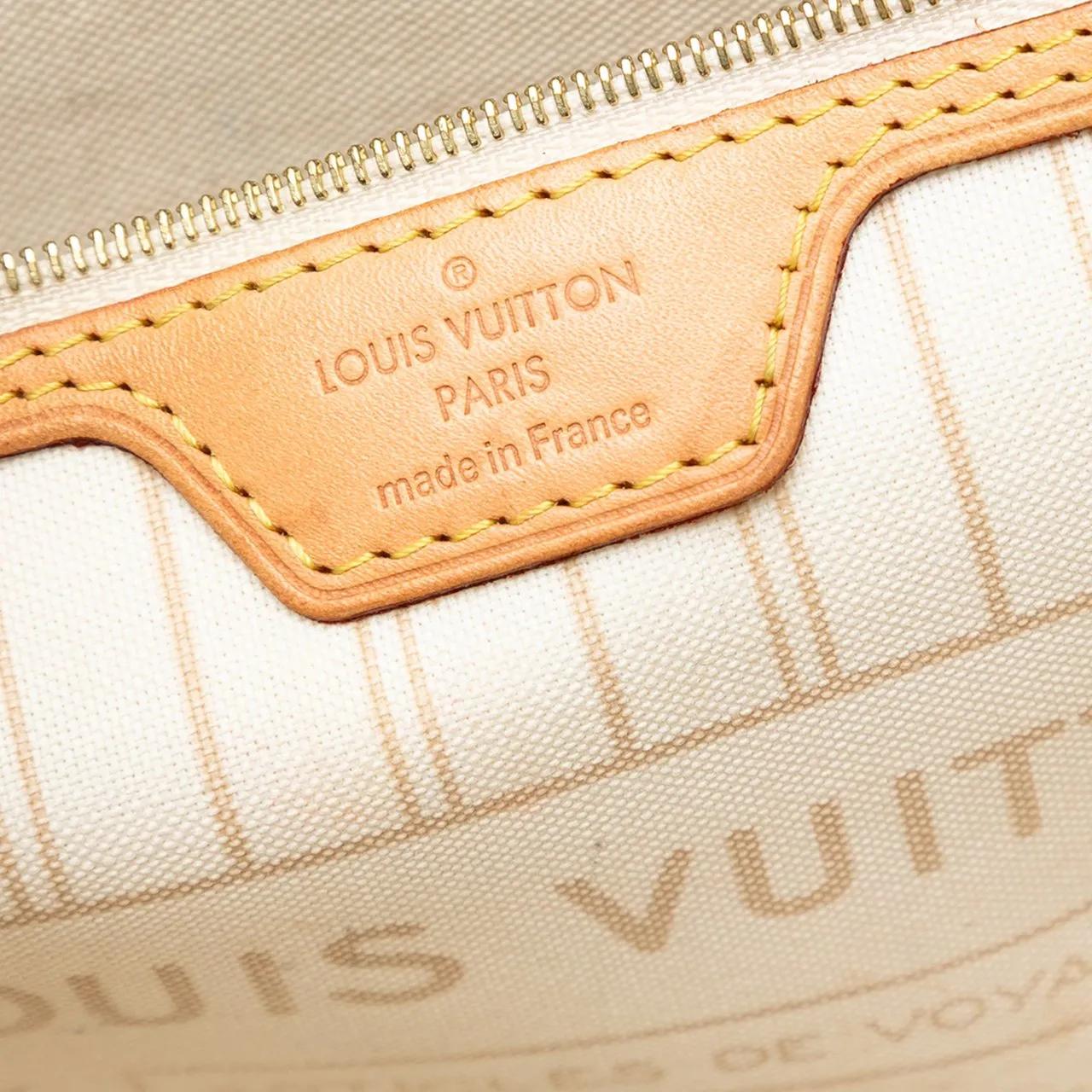 Thumbnail - Louis Vuitton Shopper - Damier Azur Neverfull MM - Gr. unisize - in Weiß - für Damen