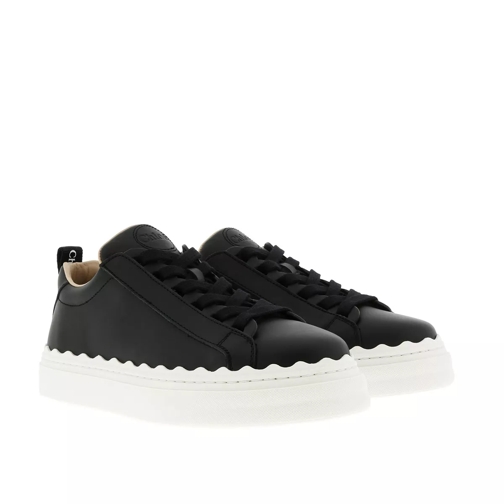 Chloé Lauren Sneaker Smooth Calfskin Black scarpa da ginnastica bassa