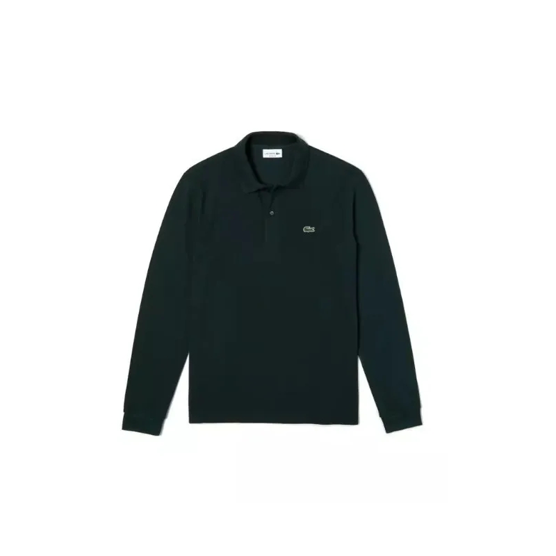 Lacoste Polohemd Classic Green Polo With Ribbed Collar And Cuffs Green