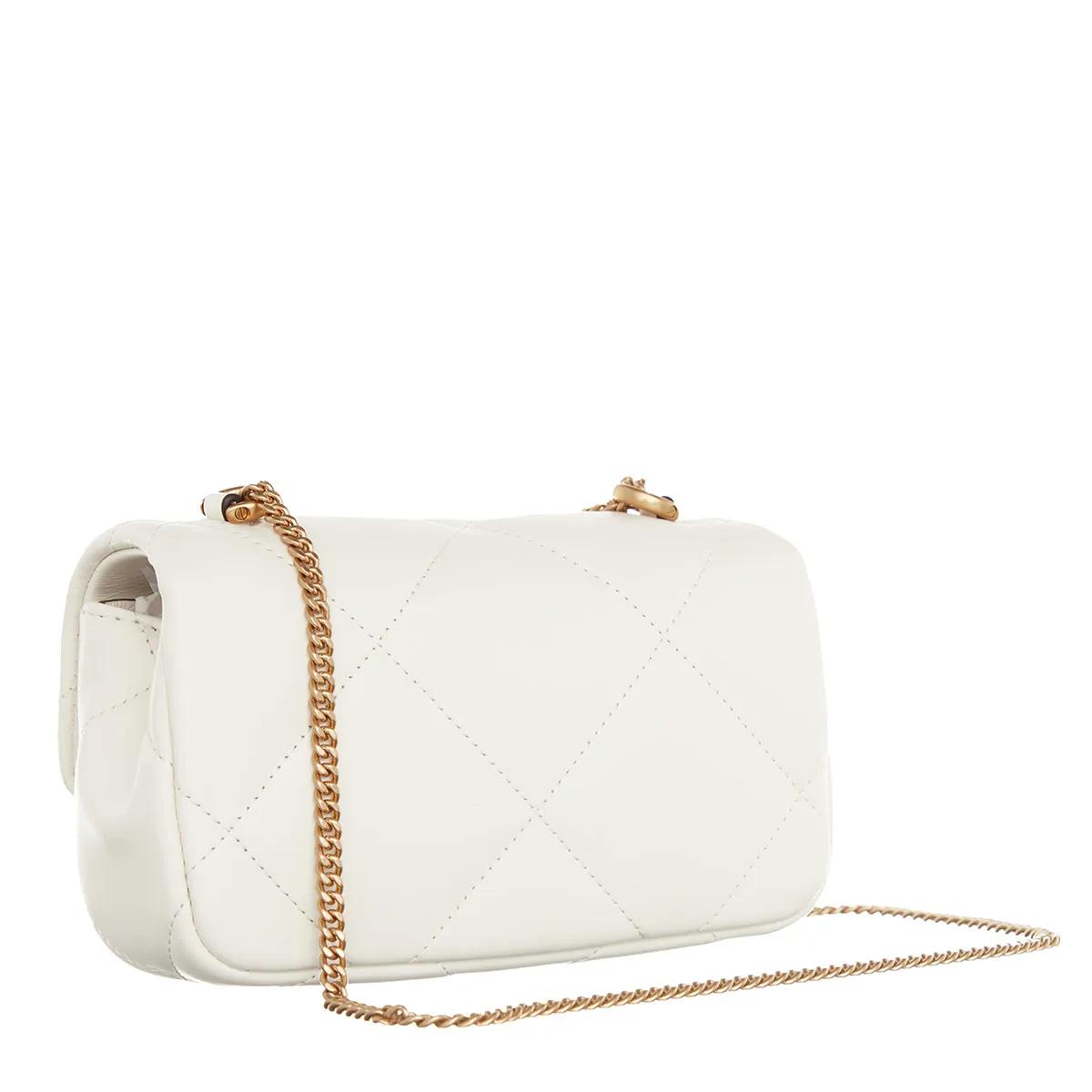 TORY BURCH Hobo bags Kira Diamond Quilt Mini Flap Bag in wit