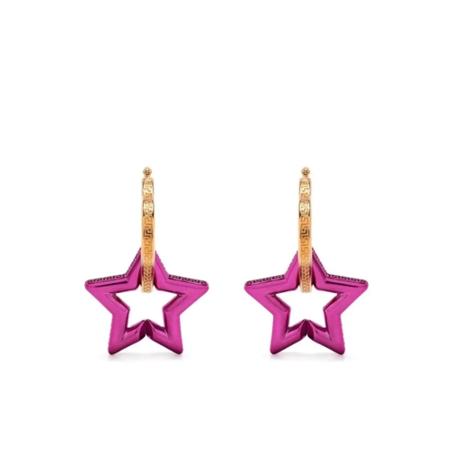 Versace Ohrstecker Heart Star Drop-Hoop Earring Pink