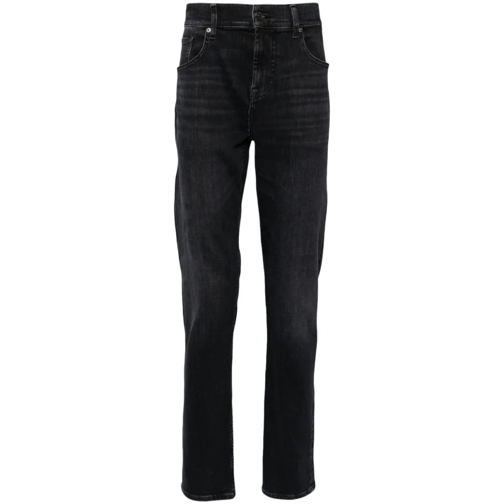 Seven for all Mankind Jeans Black Stretch-Cotton Denim Jeans Black