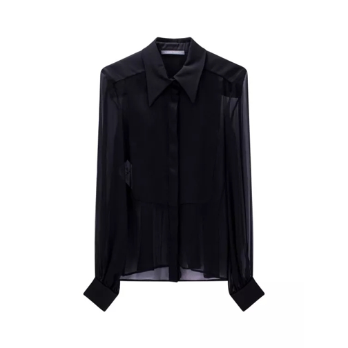 Alberta Ferretti Black Silk Shirt Black Chemises