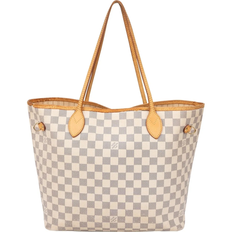 Louis Vuitton Tote Louis Vuitton Damier Azur Monogram Neverfull MM Sh weiß