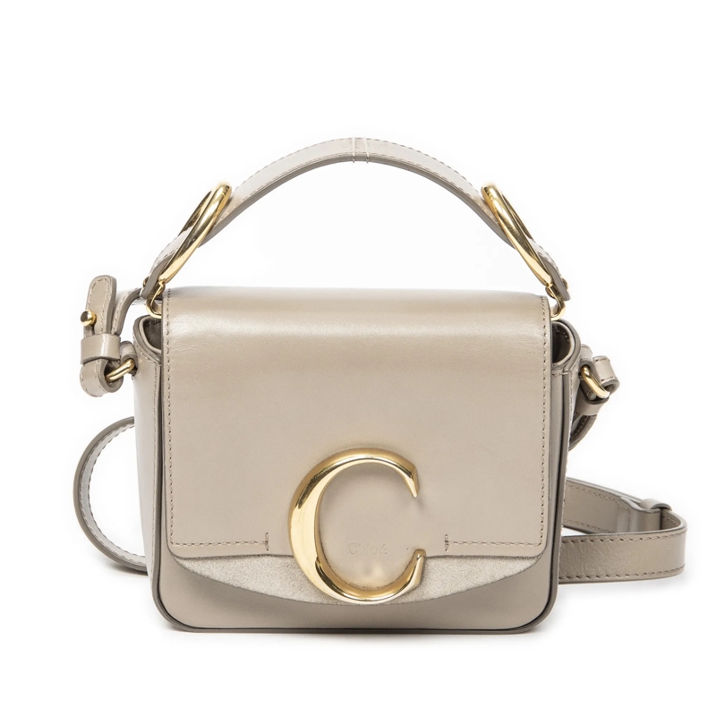 Chloé Crossbody Bag Mini C Bag beige