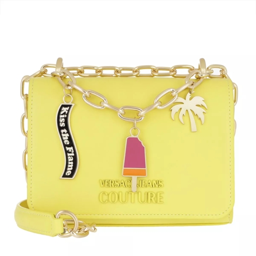Versace Jeans Couture Golden Chain Crossbody Yellow Crossbody Bag