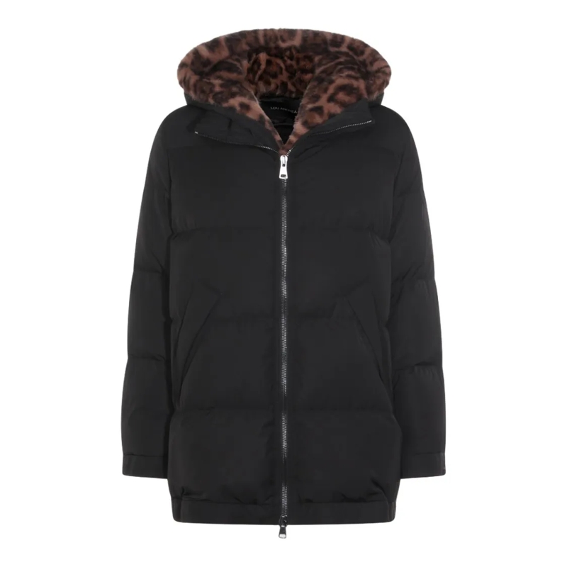 Lou Andrea Parka Padded Black Coat Black