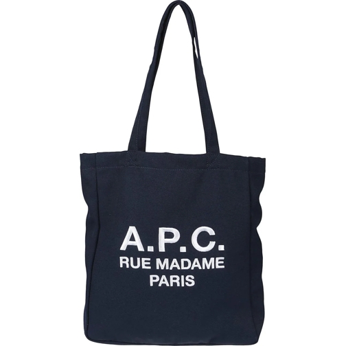 A.P.C. Shopper Lou Rue Madame Tote Bag Blue blau