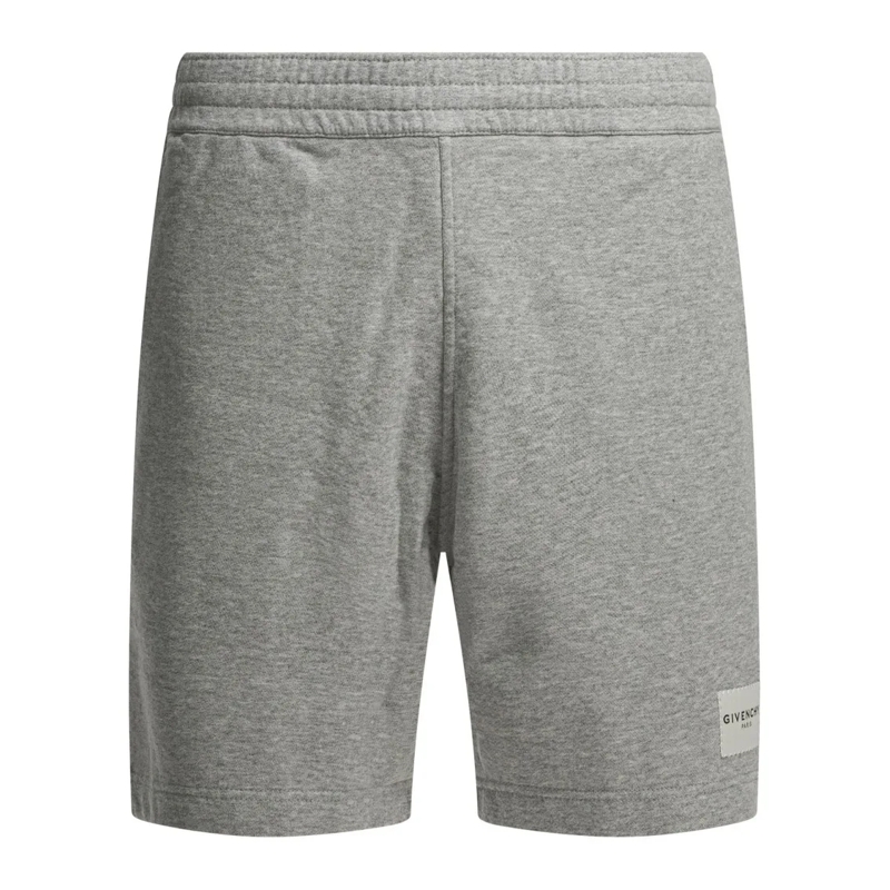 Givenchy Casual Shorts Minimalist Grey Cotton Shorts With Elastic Waistba Grey