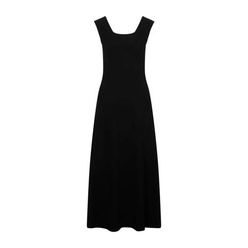 By Malene Birger Midi Jurken Black Lilo Dress Black