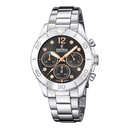 Festina Festina Boyfriend damen Uhr Silber F20603/6 Silber farbend Quarz-Uhr