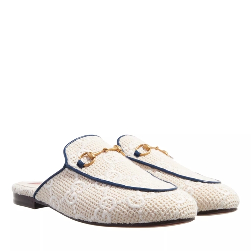 Gucci Princetown Slipper Embroidered Beige/Royale Mule