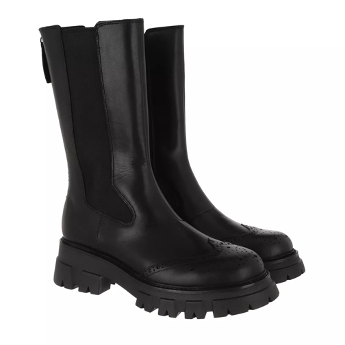 Ash Mustang Boots Leather Black Botte