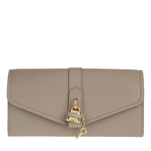 Chloé Long Wallet With Flap Motty Grey Portafoglio continental