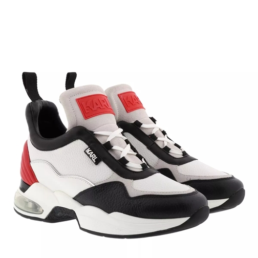 Karl Lagerfeld Ventura Lazare Mid Leather White Red Low-Top Sneaker