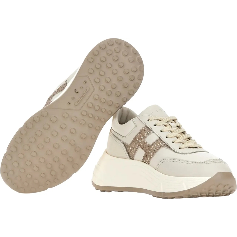 Hogan Low-Top-Sneaker Flat Shoes Yogurt weiß(Image 4)