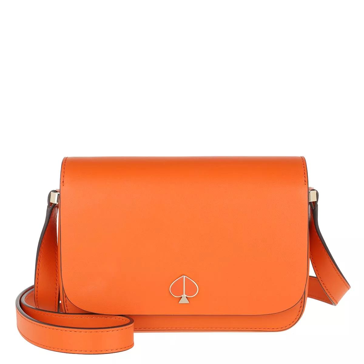 Kate Spade Nicola twist lock medium crossbody bag - ORANGE