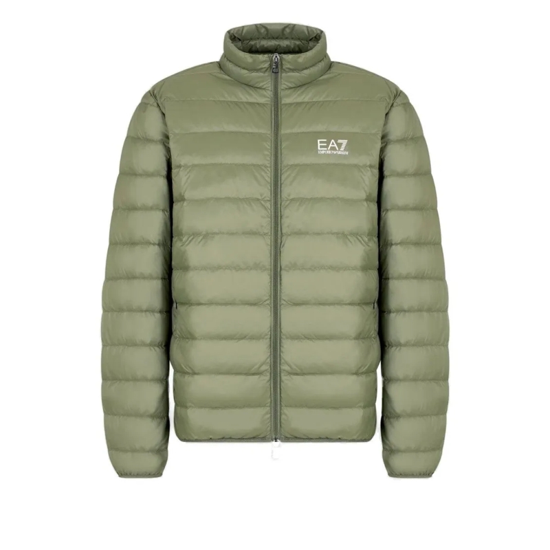 Emporio Armani Doudoune Premium Down Jacket With Packable Design Grey