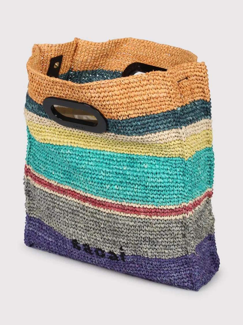 Sacai Shoppers & Totes Raffia New Medium Shopper Bag in meerkleurig