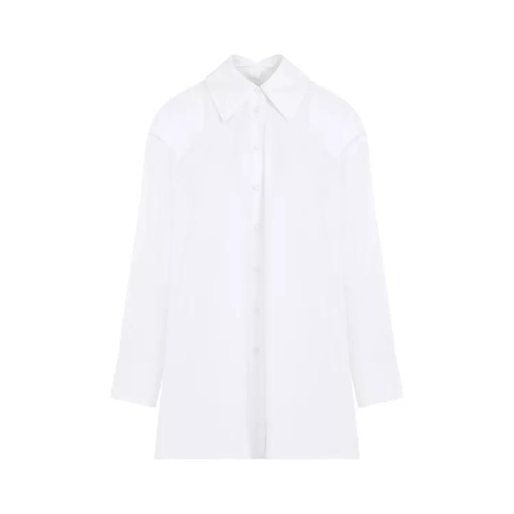 Jil Sander - Optic White Cotton Shirt - Größe 38 - white