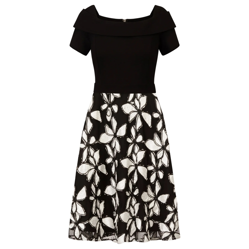 Kraimod Midikleid Cocktailkleid schwarz