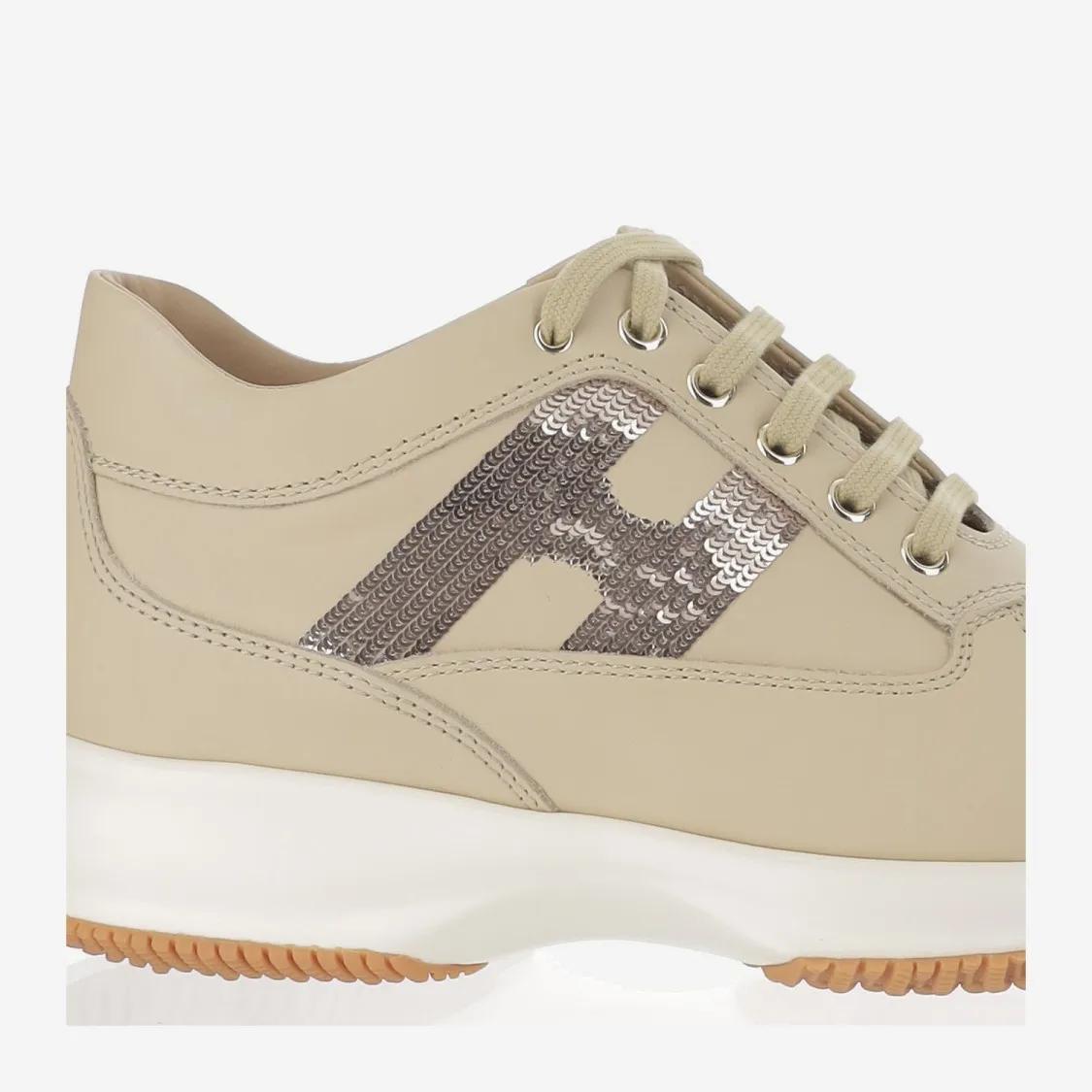 Thumbnail - Hogan Low-Top Sneaker - Interactive Leather Sneakers - Gr. 38,5 (EU) - in Beige - für Damen