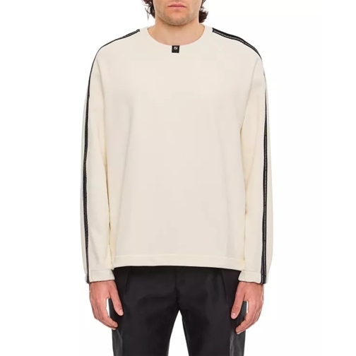 Fendi Heavy Jersey Raglan Sweatshirt Neutrals 