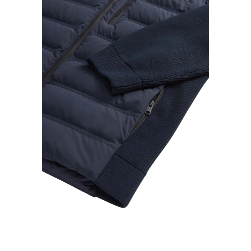 Woolrich Vestes en duvet Bering Hybrid Jacket Melton Blue blau (Image 5)