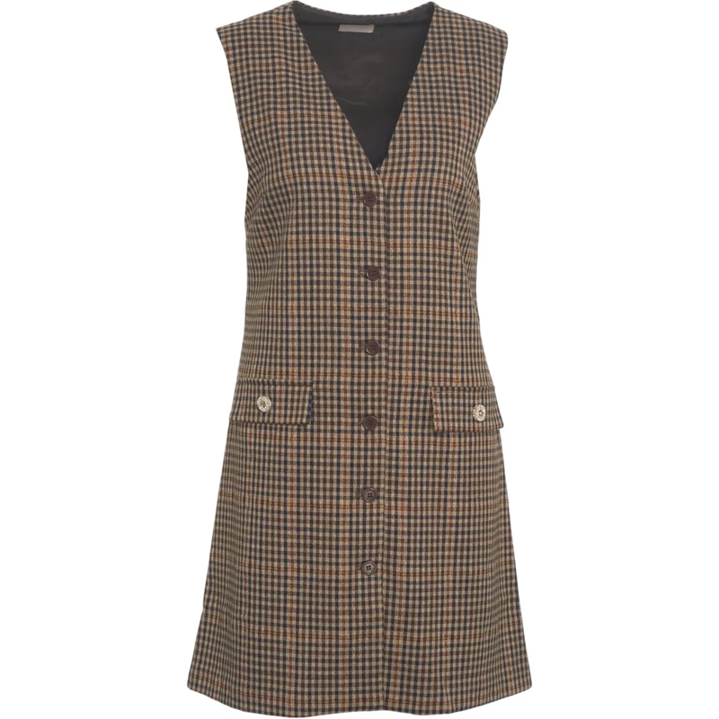 LIU JO Midikleid Check mini dress braun