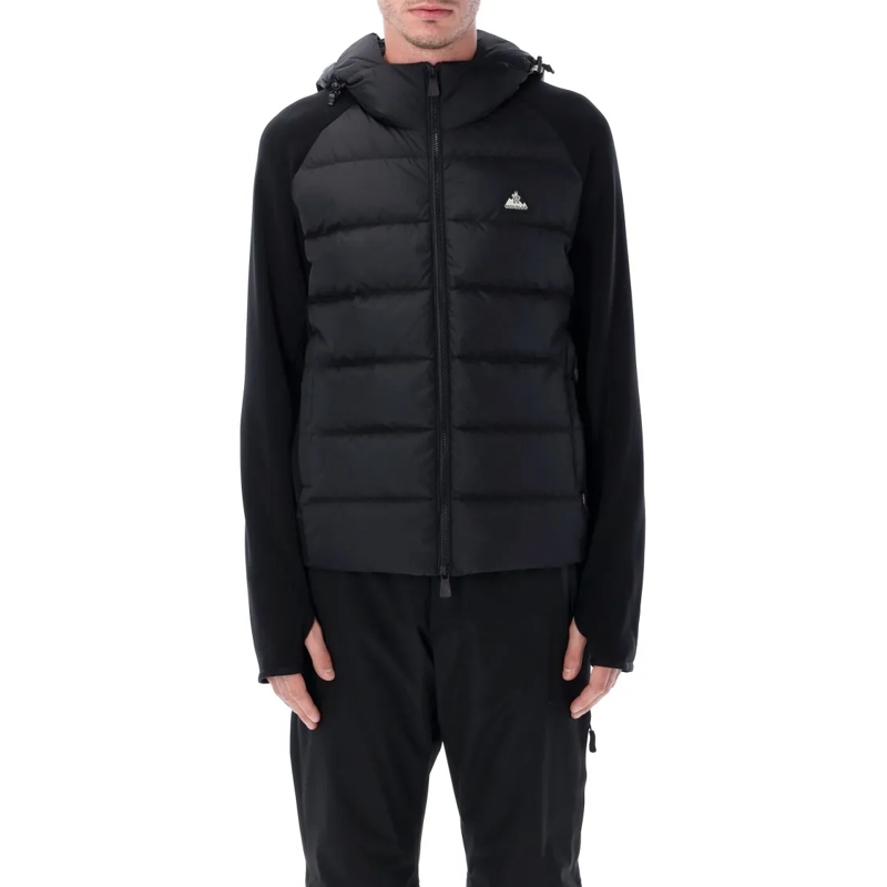 Moncler Daunenjacke Hybrid Hooded Down Jacket Black